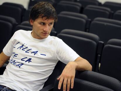 Piatti, en las instalaciones del Valencia en Paterna.