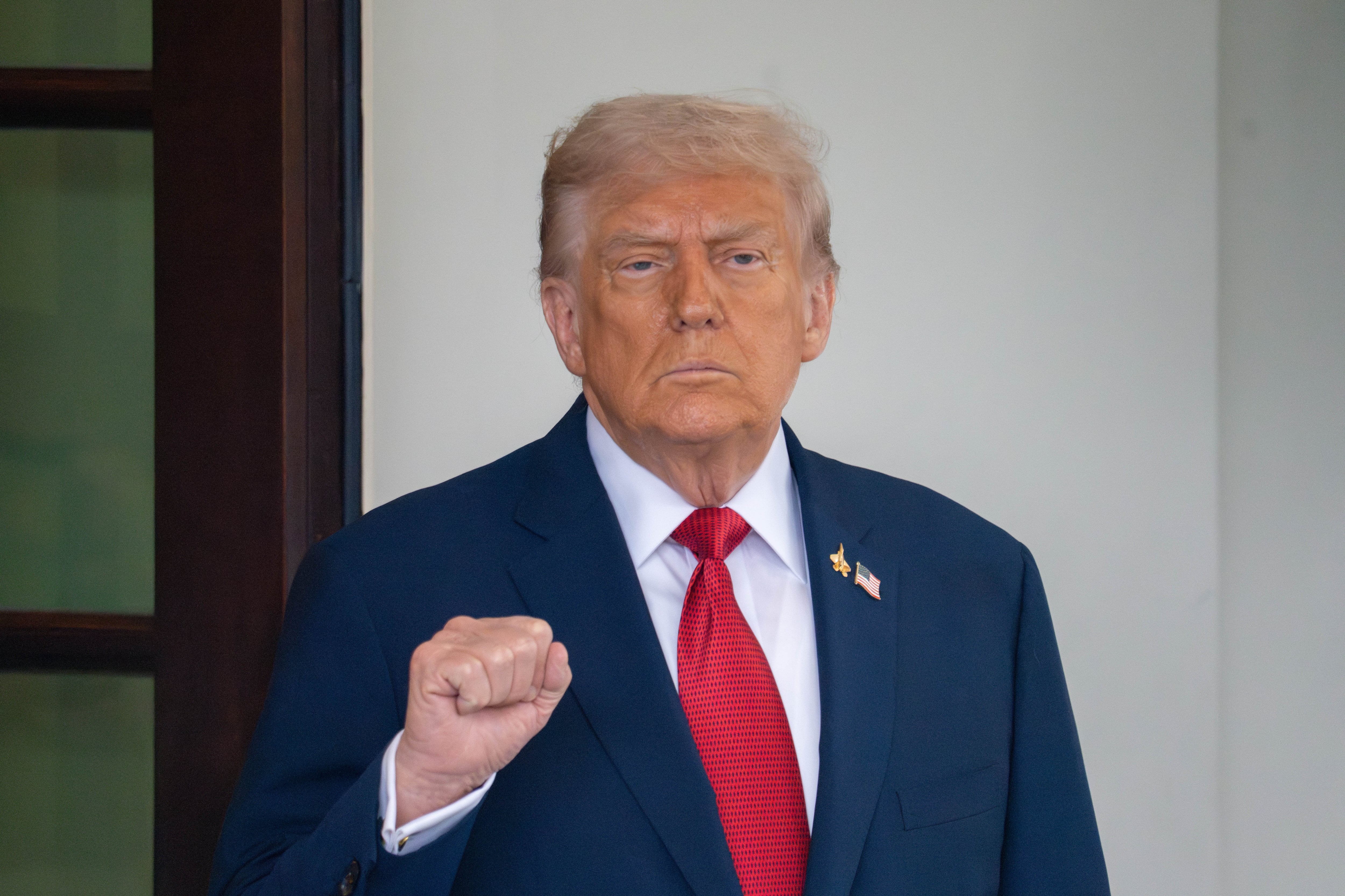 Trump, este jueves a la espera de la llegada de Erdogan, en La Casa Blanca. 