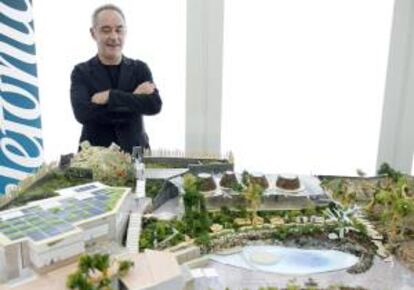 El cocinero Ferran Adriá, durante la presentación de la maqueta de El Bulli Foundation. EFE/Archivo