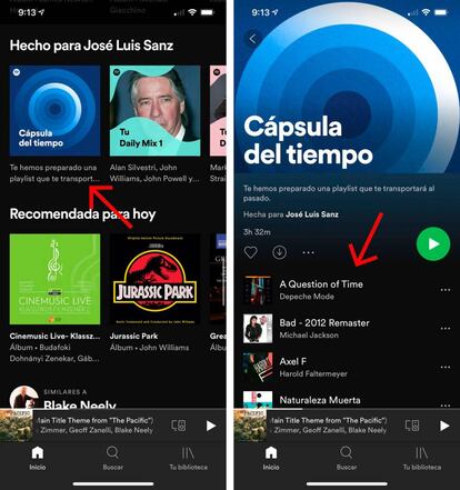 Nueva cápsula del tiempo en Spotify.