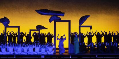Un momento de la representación en el Teatro Real de Iolanta / Perséphone.