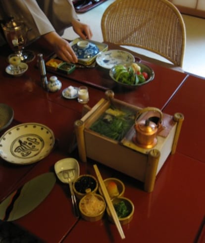 Platos de la refinada cocina 'kaiseki' en Kioto.