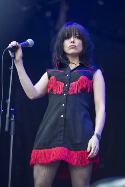 Imelda May, en su concierto en Vitoria.