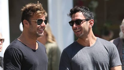 Ricky Martin y su pareja, Jwan Yosef en abril de este año.