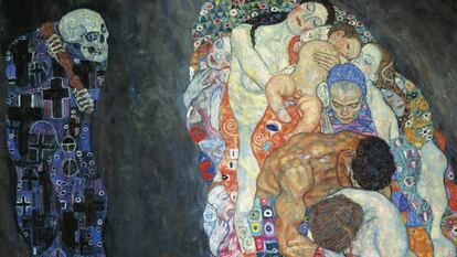 'Vida y muerte', de Gustav Klimt (1862-1918). 
 