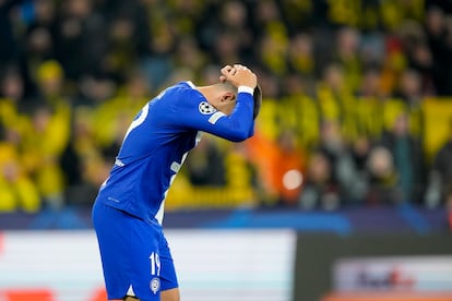 Álvaro Morata durante el partido de vuelta de cuartos de final de la Champions ante el Borussia Dortmund.