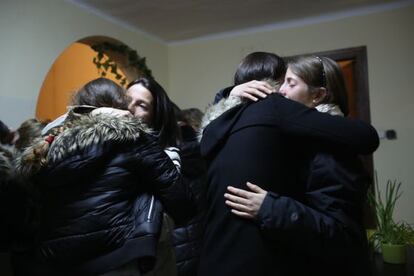 Acto en la iglesia de la comunidad protestante alemana en Barcelona, en memoria de las víctimas del accidente.