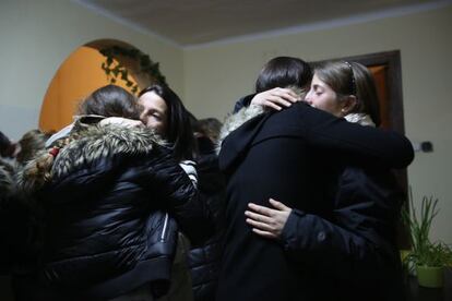 Acto en la iglesia de la comunidad protestante alemana en Barcelona, en memoria de las v&iacute;ctimas del accidente.