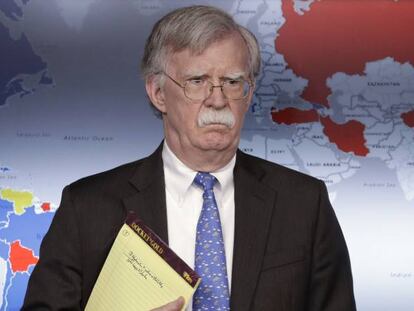 John Bolton, asesor de Seguridad Nacional de Donald Trump.