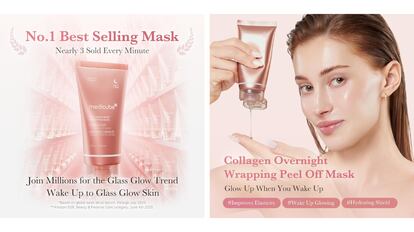 Esta mascarilla de colágeno hidrata, ilumina y rejuvenece.