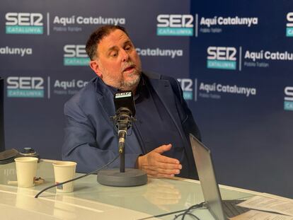 El presidente de ERC, Oriol Junqueras, en 'Aquí Catalunya'