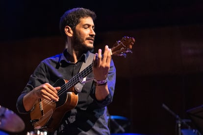 Leo Rondón durante un concierto en el Festival Paax GNP, en Quintana Roo (México).