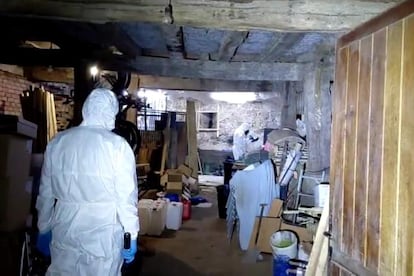 Registration of a house in Zeberio, within the Polaris operation, in which an amphetamine sulfate laboratory was found.