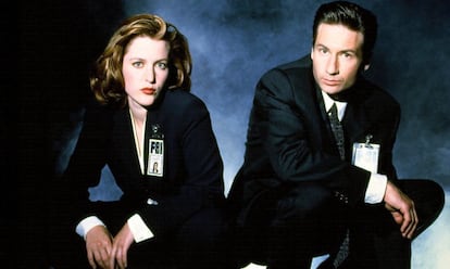 Los actores Gillian Anderson y David Duchovny, que interpretaron a Dana Scully y Fox Mulder en 'Expediente X'.