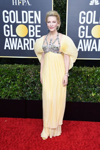 Cate Blanchett en los Globos de Oro 2020.