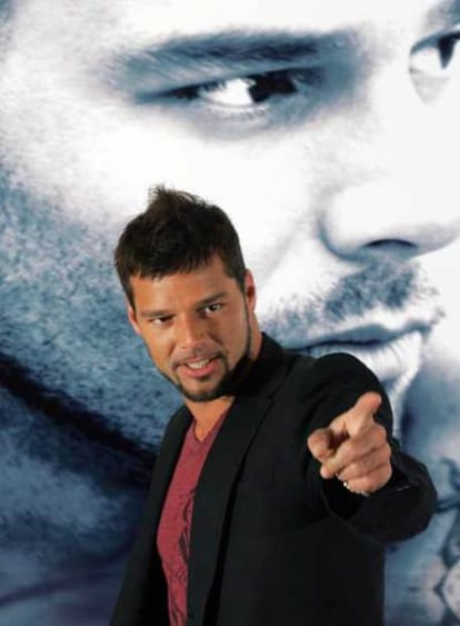 Ricky Martin, durante una rueda de prensa en Madrid en 2006.