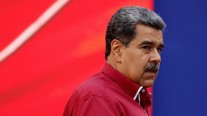 El presidente venezolano Nicolás Maduro en las celebraciones del Primero de Mayo, en 2023.