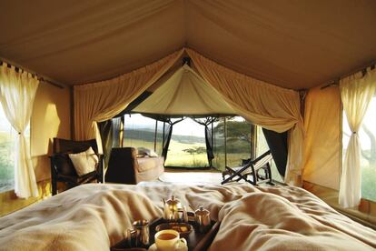 De 'glamping' por Kenia.