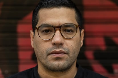Óscar Martínez, autor de 'Los muertos y el periodista', el 21 de octubre en Madrid. 