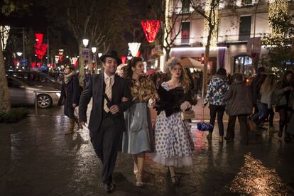La nit del passeig de Gràcia estava inspirada en el Hollywood de sempre.
