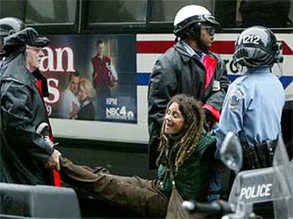 Una de las manifestantes que fue detenida el viernes pasado en Washington.
