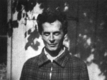 Ludwig Wittgenstein, fotografiado por Norman Malcom en 1939 en Cambridge (imagen del libro Ludwig Wittgenstein, de ray Monk).