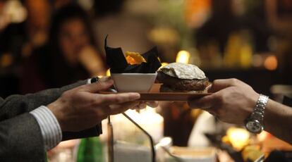 Imagen de una de las hamburgueserías gourmet abiertas recientemente en Madrid.