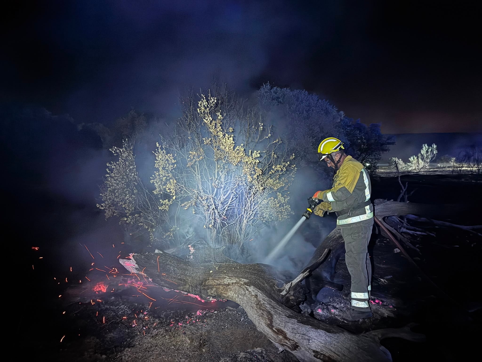 El incendio de Aldea del Fresno continúa estabilizado y su evolución es “positiva”