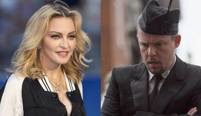 La cantante Madonna y el diseñador Alexander McQueen.