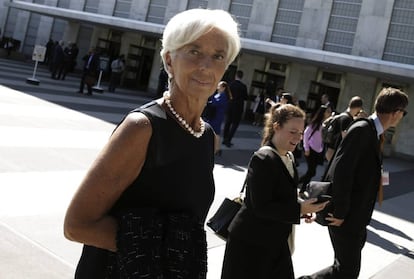 La directora ejecutiva del FMI, Christine Lagarde