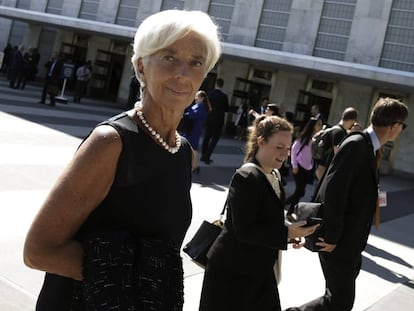 La directora ejecutiva del FMI, Christine Lagarde