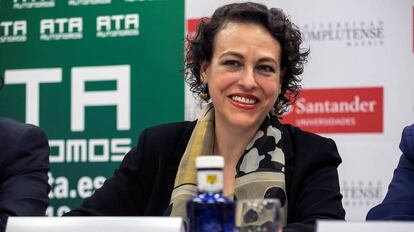 La ministra de Trabajo, Magdalena Valerio, durante el curso