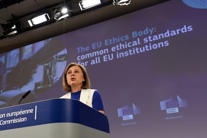 Vera Jourova vicepresidenta de la Comisión Europea para Valores y Transparencia