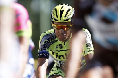 Contador, tras concluir la 7ª etapa.