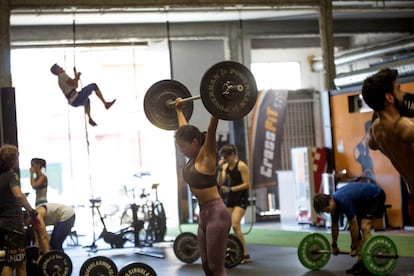 Una sala de 'crossfit' de Barcelona.