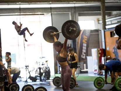 Una sala de 'crossfit' de Barcelona.