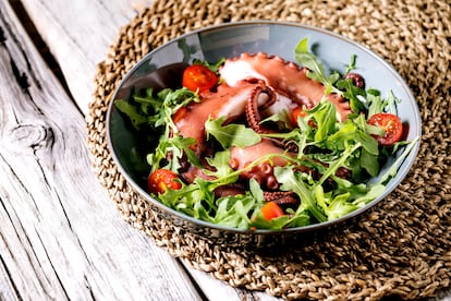 Ensalada de pulpo.