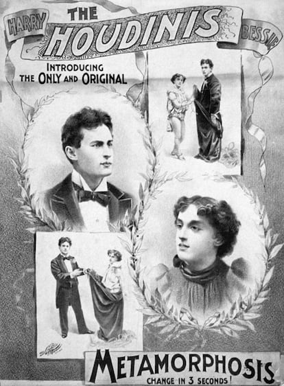 Cartel de un espectáculo de la pareja de 1895.