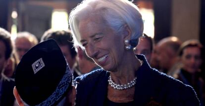 Christine Lagarde, directora gerente del FMI, el jueves en Bali (Indonesia), donde se celebra la reunión anual del organismo y del Banco Mundial. 