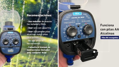 programador riego jardín, jardinería, programadores de riego amazon, automatización del riego, programador de riego sencillo, mejores sistemas de riego, Aqua Control C4099O