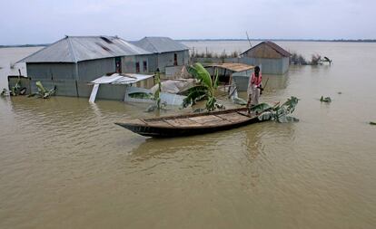 Inundación en Bangladesh este pasado 22 de julio.  