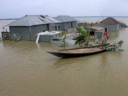 Inundación en Bangladesh este pasado 22 de julio.  