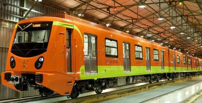 Unidad del metro de Mexico DF de la línea 12 construido por CAF