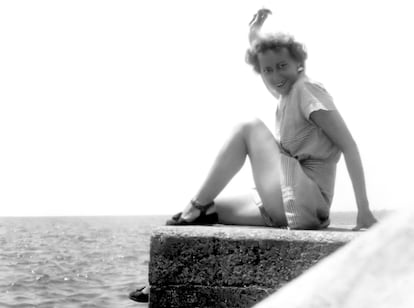 Foto de Edna Ford (Edna Lavon Akin de soltera), la madre de Richard Ford, en Nueva Orleans, a principios de la década de 1950.