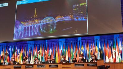 Sesión plenaria de la Conferencia General de la UNESCO el pasado 24 de noviembre.