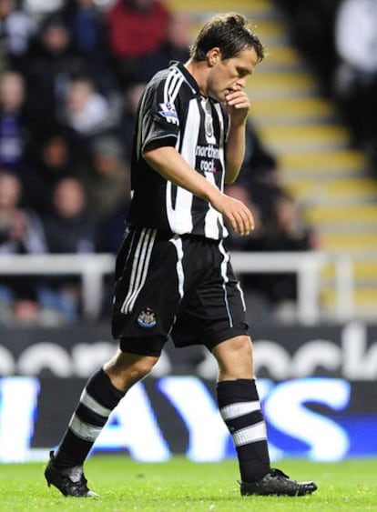 Owen, con el Newcastle.