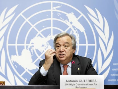 Guterres en la ONU en diciembre pasado, cuando era jefe de ACNUR.