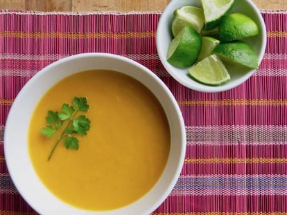 Dos cremas de calabaza de aires asiáticos