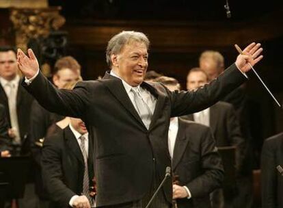 Zubin Mehta, durante el Concierto de Año Nuevo, en Viena.