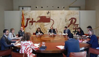 Reunión del Govern, este martes.